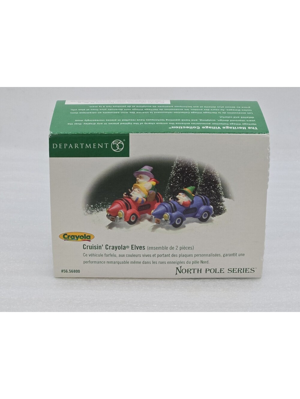 Dept 56 Cruisin' Crayola Elves 2000 North Pole Series Vintage New In Box